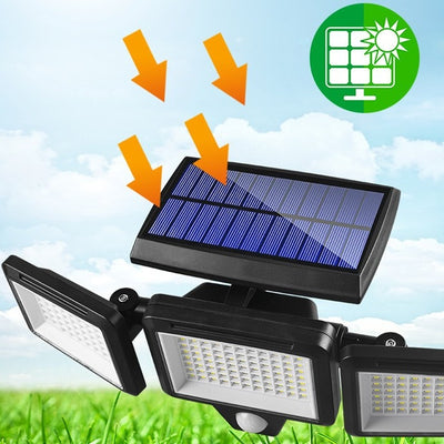 Lámpara Solar de Pared con Sensor de Movimiento Inteligente