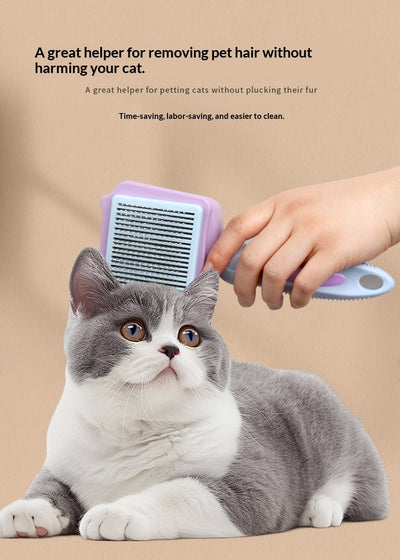 Peine Deslanador Automático para Mascotas con Limpieza por Botón - Image 11