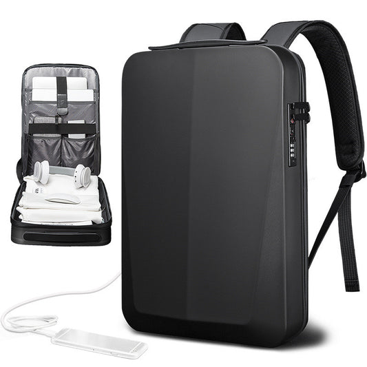 Mochila Ejecutiva Impermeable con Compartimento para Laptop - Diseño Profesional en Carcasa Rígida - Image 2