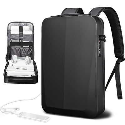 Mochila Ejecutiva Impermeable con Compartimento para Laptop - Diseño Profesional en Carcasa Rígida - Image 2