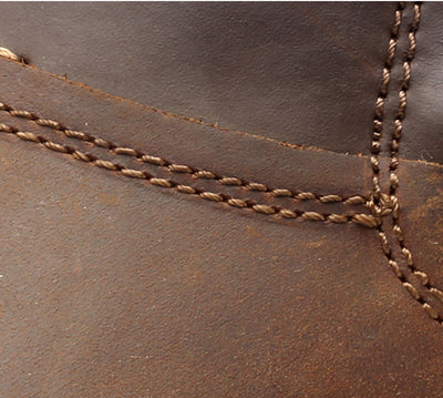 Botas de Cuero para Hombre con Punta Redonda - Calzado de Senderismo Resistente - Image 11