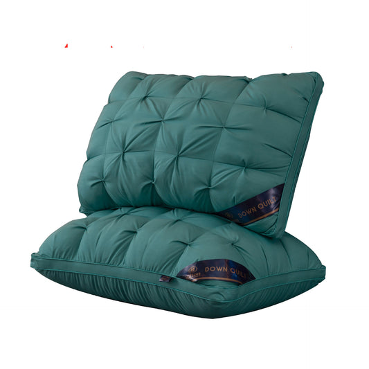 Almohada de Núcleo Velvet Flor Retorcida Plumas - Lujo de Hotel Five-Star