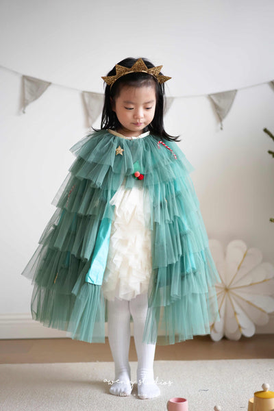 Capa Disfraz Árbol de Navidad para Niños - Traje de Presentación Festivo - Image 2