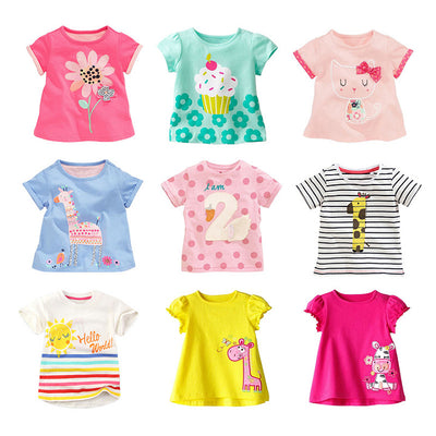 Playera Infantil de Algodón para Niña - Manga Corta - Image 14