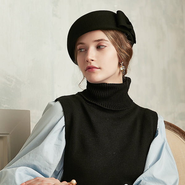 Boina Francesa Estilo Coreano en Lana Premium para Mujer