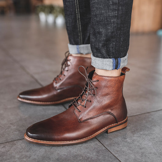 Botas Altas de Cuero Genuino para Hombre - Image 13