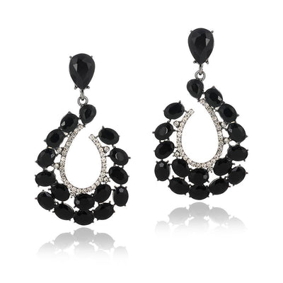 Aretes de Cristal para Mujer Aleación de Zinc Estilo Europeo Americano - Image 6