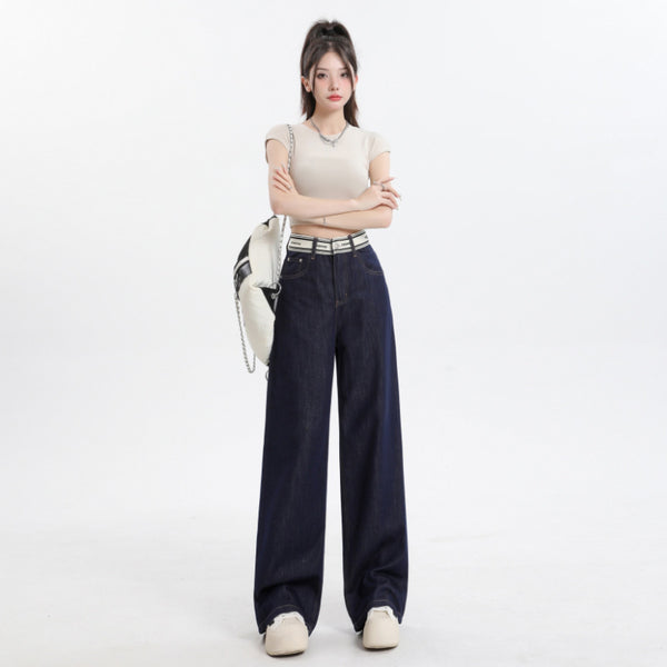 Pantalones Anchos Rectos de Lino para Verano - Mujer