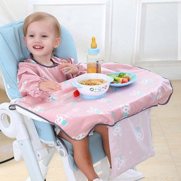 Babero Delantal Impermeable para Alimentación Infantil