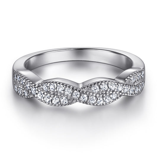 Juego de Anillos de Moda para Mujer con Diamantes - Image 3