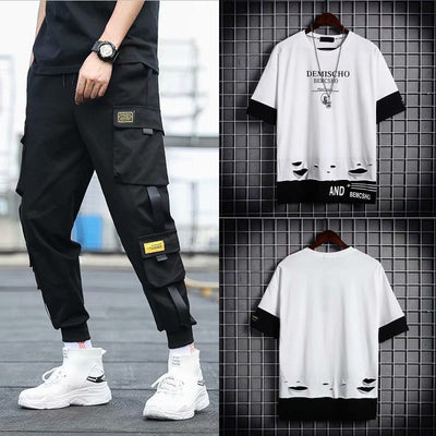 Conjunto Deportivo Hip-hop para Hombre con Capucha - Overol Holgado de Dos Piezas - Image 26