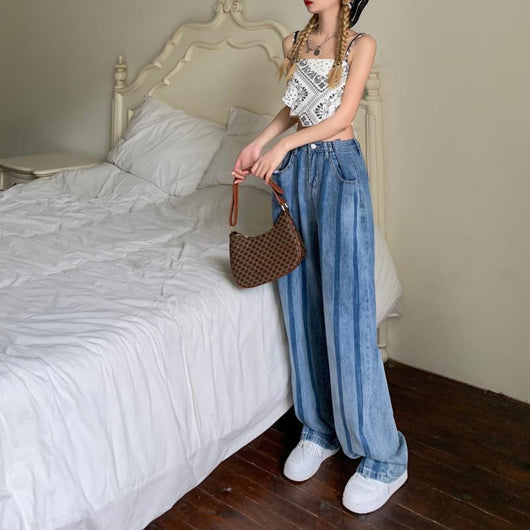 Pantalón Retro Cintura Alta Versátil para Limpiar - Image 3