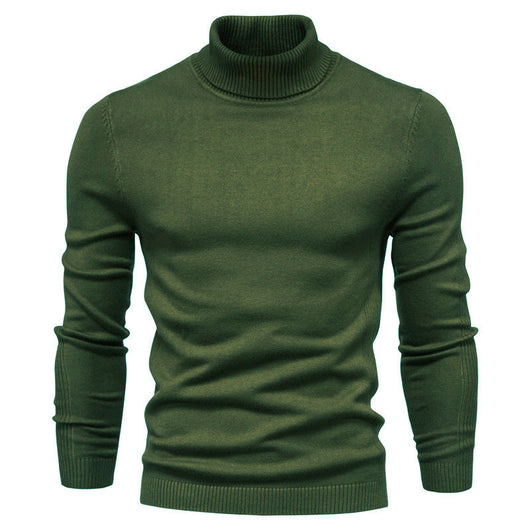 Suéter Cuello Alto Slim Fit Básico para Hombre - Abrigo Casual Invierno - Image 12