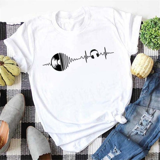 Blusa Estampada de Manga Corta para Mujer - Diseño Moderno y Versátil - Image 5