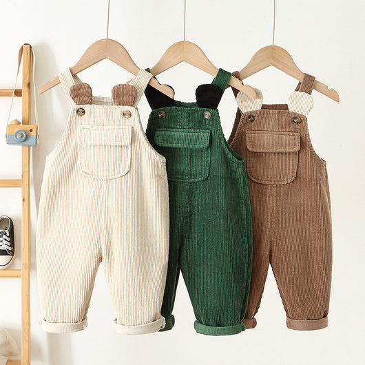 Overol Infantil de Pana Adorable y a la Moda para Bebés - Image 19