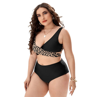 Bikini Dos Tonos con Push Up y Cruce en el Pecho - Image 8