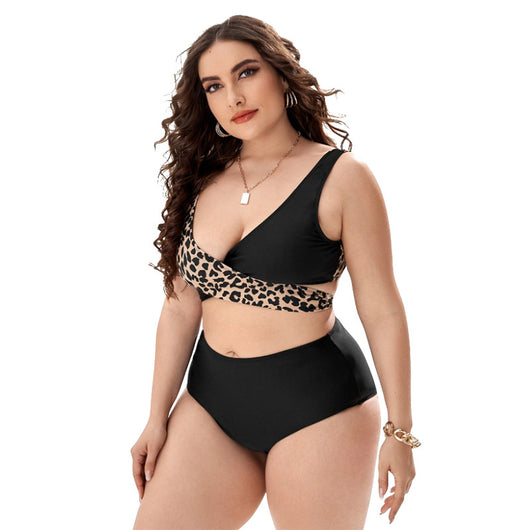 Bikini Dos Tonos con Push Up y Cruce en el Pecho - Image 8