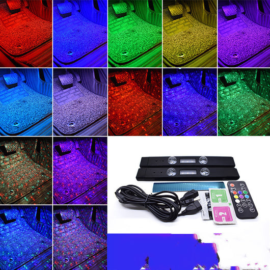 Luz Ambiental LED para Auto con Control por Voz y Carga Inalámbrica