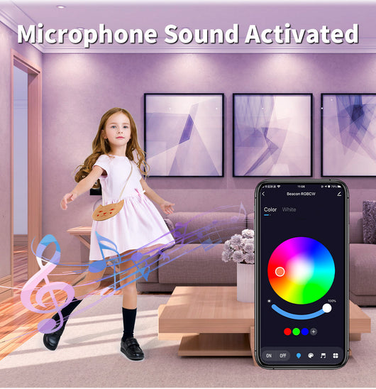 Foco Inteligente Bluetooth con Parlante, Control por Voz y Luz RGB Regulable - Image 11