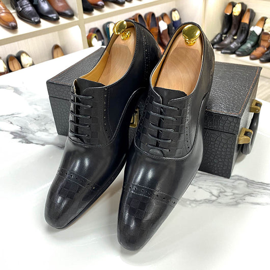 Zapatos de Cuero Marrón y Negro para Negocios Casuales - Image 8