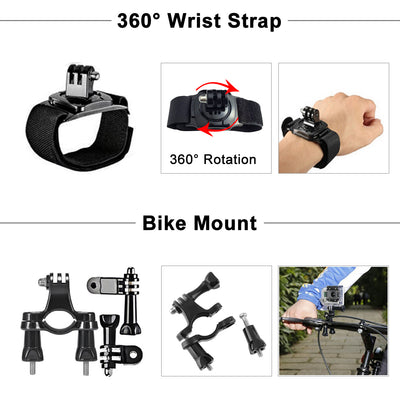 Kit Completo de 9 Accesorios para Cámara de Acción - Image 5