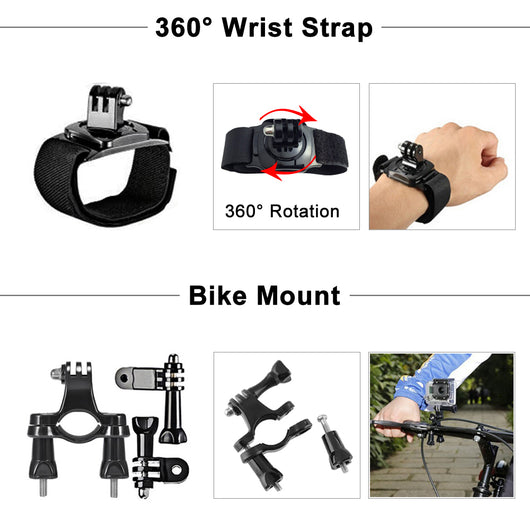 Kit Completo de 9 Accesorios para Cámara de Acción - Image 5