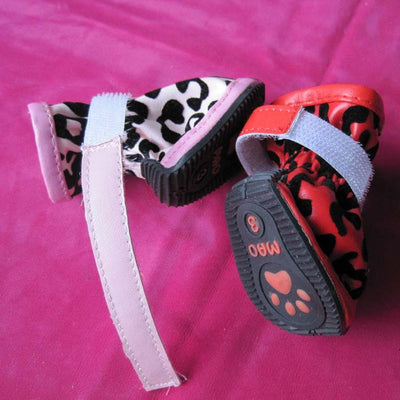 Zapatos para Mascotas con Estampado Leopardo en Cuero PU - Image 4