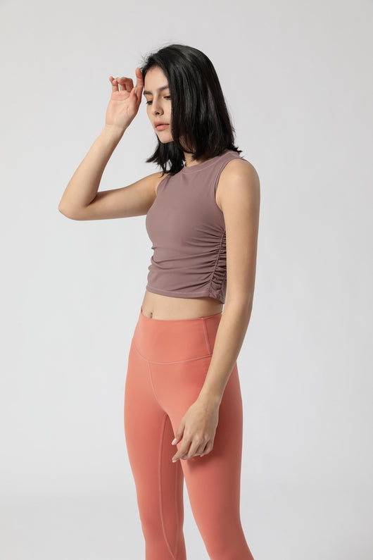 Top Deportivo Mujer con Pliegues Laterales - Image 24
