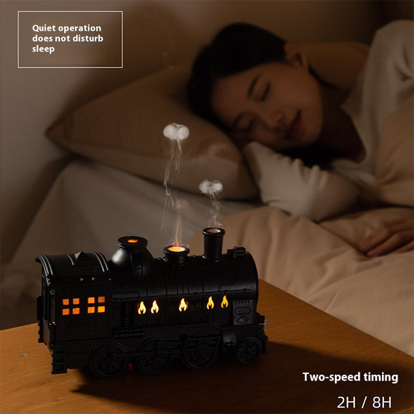 Difusor de Aromas Retro en Forma de Tren con Humidificador de Niebla Grande