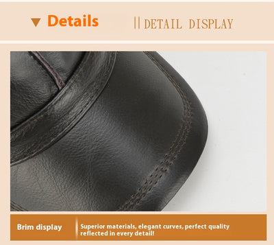 Gorro de Cuero para Hombre con Protección Auditiva - Invierno Acolchado - Image 25