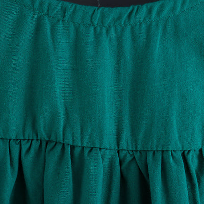 Vestido Infantil Sin Mangas Cuello Redondo - Colores Sólidos Verano - Image 10