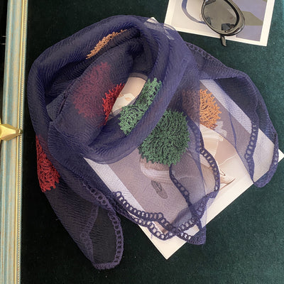 Pañuelo Coreano Bordado Versátil para Cualquier Ocasión - Image 3