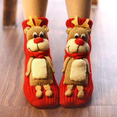 Calcetines Navideños Gruesos para Mujer - Calidez Total