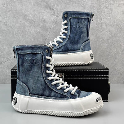 Botas Canvas Altas para Hombre - Estilo Versátil y Moderno - Image 13