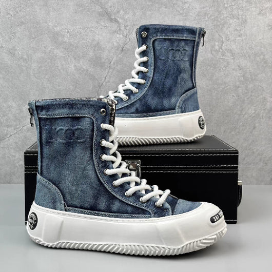 Botas Canvas Altas para Hombre - Estilo Versátil y Moderno - Image 13