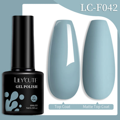 Set de Pegamento para Uñas con Brillo de Color Sólido - Image 77