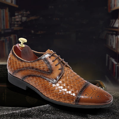 Zapatos de Cuero Puntiagudos Británicos para Hombre - Estilo Ejecutivo - Image 9