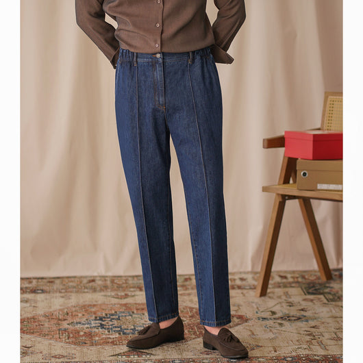 Pantalones Cropped Cintura Elástica Estilo Ejecutivo - Image 14