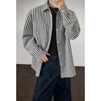 Chaqueta Camisa Hombre Espiga Atrevida Estilo Chanel - Image 6
