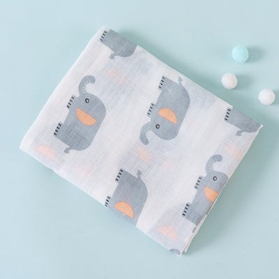 Manta de Algodón Doble Capa con Diseños Infantiles para Bebé - Image 21