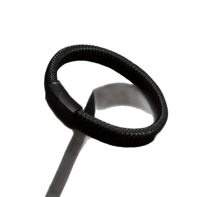 Pulsera de Cuero Vintage para Hombre con Cierre Magnético - Image 5