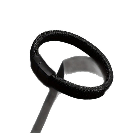 Pulsera de Cuero Vintage para Hombre con Cierre Magnético - Image 5