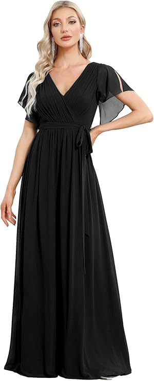 Vestido de Noche Mesh Unicolor Elegante - Image 10