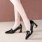Zapatos de Tacón Alto Elegantes para Mujer - Diseño Clásico de Punta Cerrada