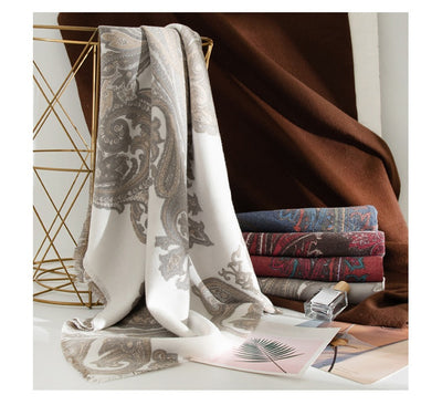Bufanda Étnica Estampado Paisley en Cashmira Artificial - Image 15