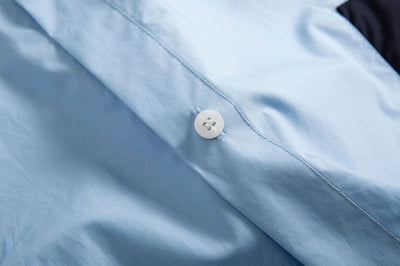 Camisa Suelta Japonesa con Estampado Colorblock y Bordado - Image 9
