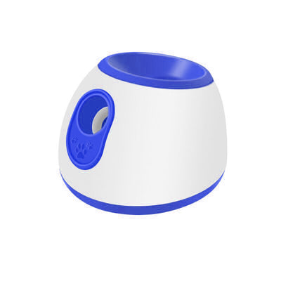 Orange and white pet intelligence ball dispenser with three foam balls, designed as a dog toy. - Image 6
