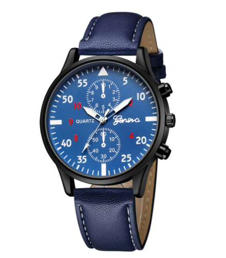 Reloj Deportivo Hombre Cuarzo Análogo Diseño Retro Correa Cuero Premium - Image 4
