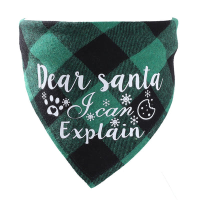 Pañuelo Triangular Navideño para Mascotas - DIY Babero Absorbente para Perros - Image 15