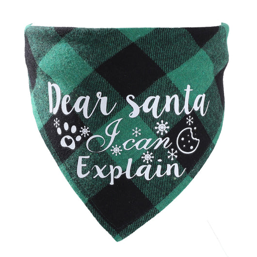 Pañuelo Triangular Navideño para Mascotas - DIY Babero Absorbente para Perros - Image 15